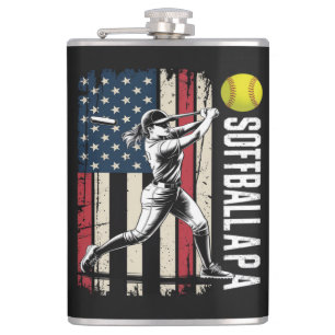 Cantil Softball Papai Bandeira Americana dos EUA
