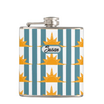 Solos Amarelos Laranja em Stripes Teais
