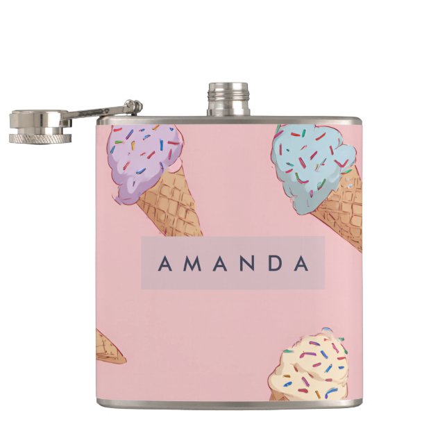 Cantil Sorvete de Pastel Cute Personalizado (Aberto)