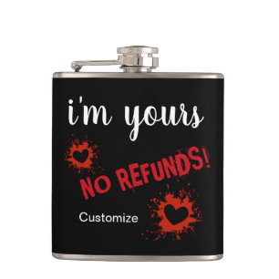 Cantil Sou o seu, sem o reembolso do frasco enrolado de v