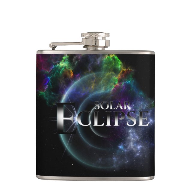 Cantil Spacescape de Arte Fractal do Eclipse Solar (Frente)