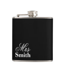 Sra Nome Personalizado Branco Preto