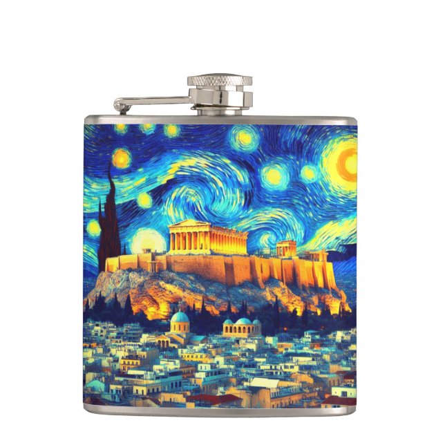 Cantil Starry Night Acropolis Athens Grécia (Frente)