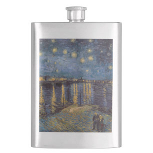 Cantil Starry Night Over Rhone River por Vincent Van Gogh