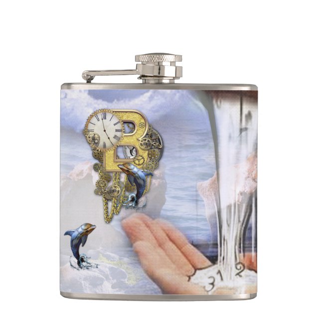 Cantil Steampunk Birthday - letra B (Frente)