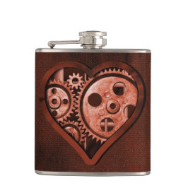 Cantil Steampunk Gear Heart