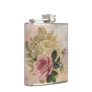 Cantil Steampunk Glam Corante Dourado e Rosa