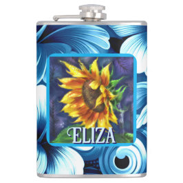 Cantil Sunflower at Night Flower Floral Personalized
