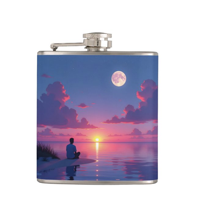 Cantil Sunset moonrise caribbean (Frente)