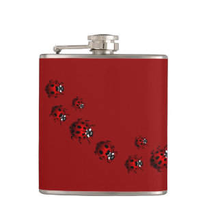 Cantil Tabuleiro Ladybug Art Flask Personalizado Ladybug 