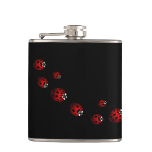 Cantil Tabuleiro Ladybug Art Flask Personalizado Ladybug