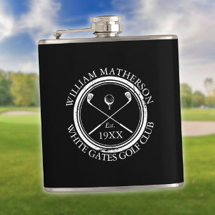 Cantil Taco de Golfe Personalizado Preto e Branco
