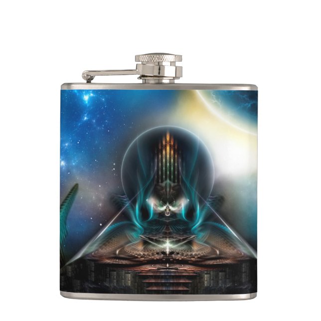 Cantil Tamalin 5 Science Fiction Trabalho de arte Flask (Frente)