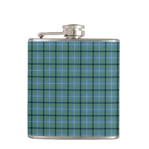 Cantil Tartan antigo azul e verde da luz do clã de