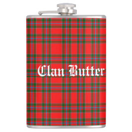 Cantil Tartan de Clan Butter e Texto Personalizado