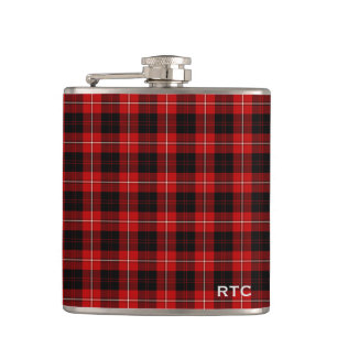 Cantil Tartan de Cunningham do clã Monogrammed