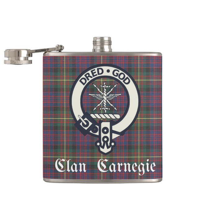 Cantil Tartan do Brasão do Clã Carnegie (Aberto)