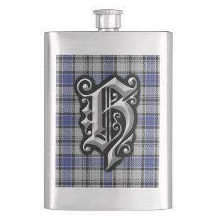 Cantil Tartan escocês do monograma da letra H de Hannay