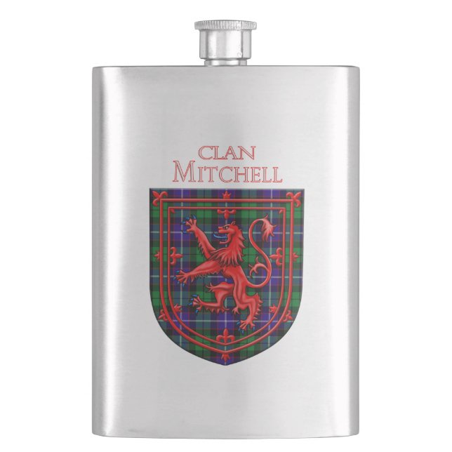 Cantil Tartan Mitchell Escocês Plaid Leão Rampante (Frente)