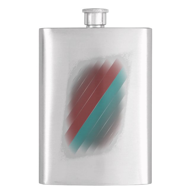Cantil Té verde burgundy sobre cinza (Frente)