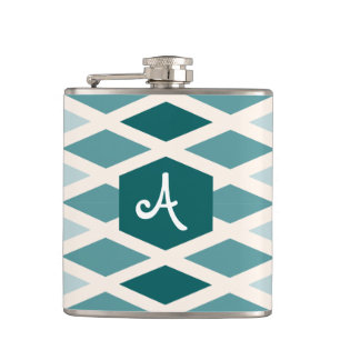 Cantil Teal Diamond Ombre Monograma