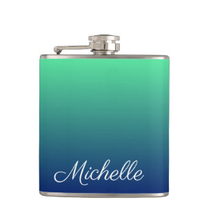 Cantil Tecla verde e azul personalizada