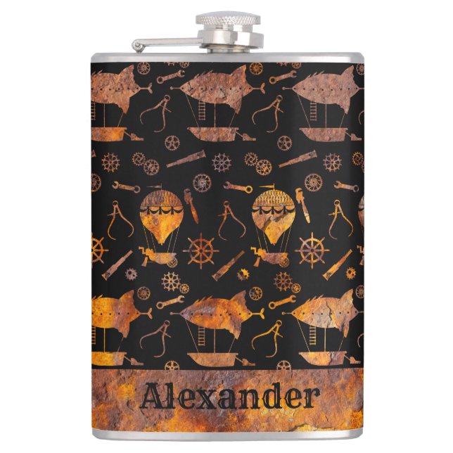 Cantil Tema Grande Steampunk Colorir Rusty (Frente)