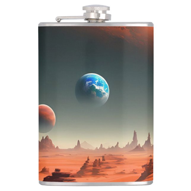 Cantil Terra, Este É Marte Chamando, Hip Flask (Frente)