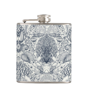 Cantil Tesouros de praia, conchas marinhas, caranguejo, c