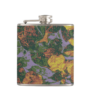 Cantil Teste padrão amarelo da camuflagem da flor