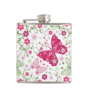 Cantil Teste padrão branco floral