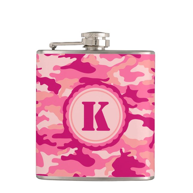 Cantil Teste padrão cor-de-rosa personalizado de Camo (Frente)