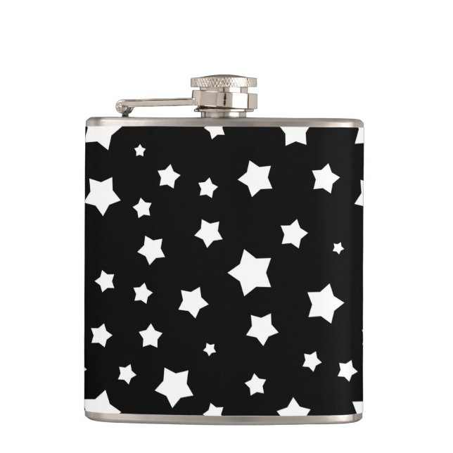 Cantil Teste padrão de estrelas preto e branco (Frente)