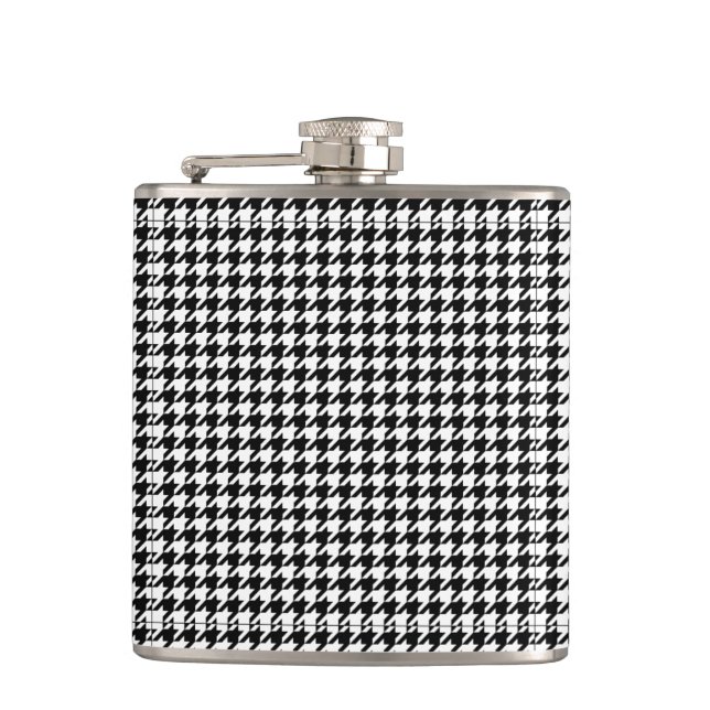 Cantil Teste padrão de Houndstooth preto e branco (Frente)