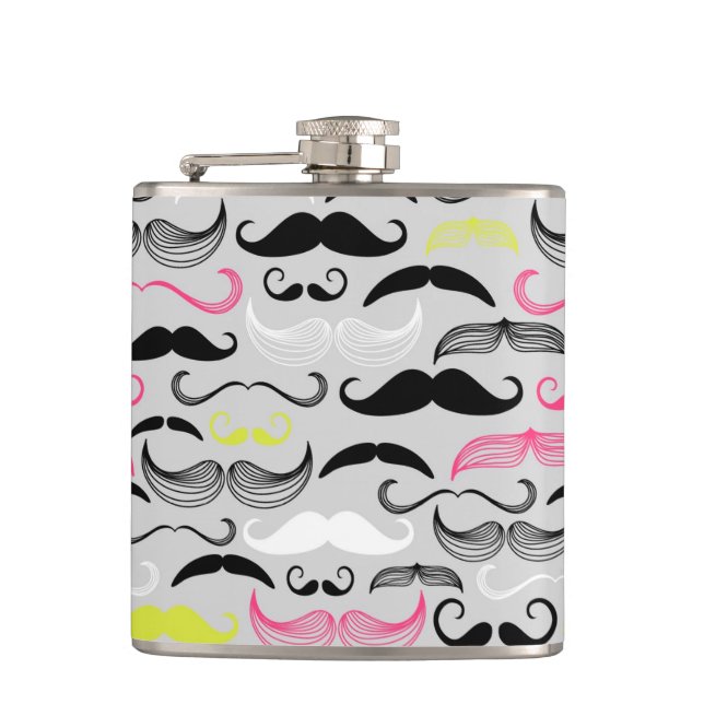 Cantil Teste padrão do bigode, estilo retro (Frente)