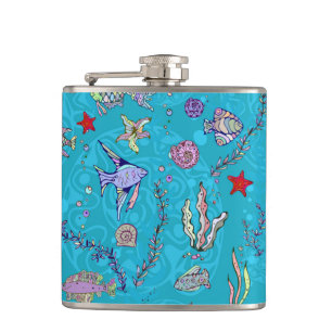 Cantil Teste padrão dos peixes de turquesa