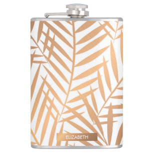 Cantil Teste padrão dourado da folha da palmeira