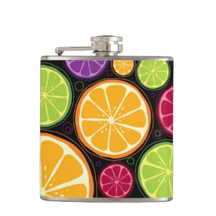 Cantil Teste padrão e fundo alaranjados