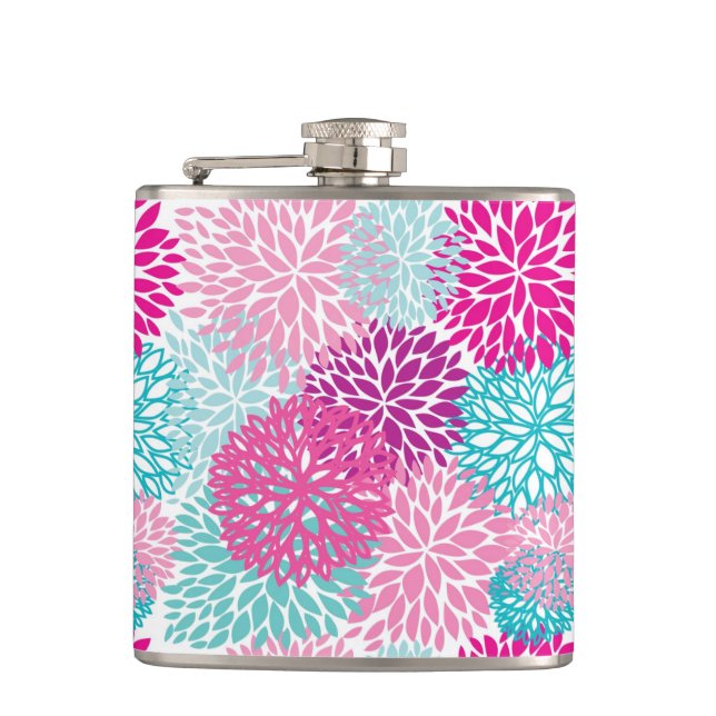 Cantil Teste padrão floral brilhante 2 (Frente)