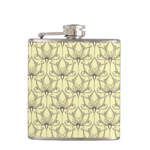 Cantil Teste padrão floral de creme