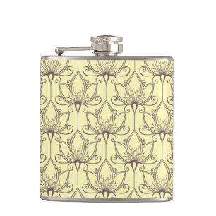 Cantil Teste padrão floral de creme