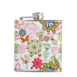 Cantil Teste padrão floral no estilo retro 2
