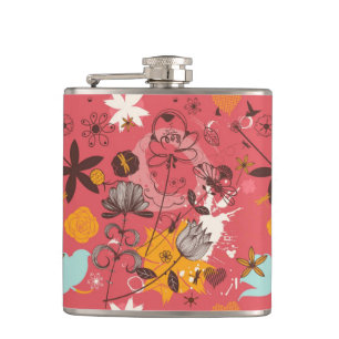 Cantil Teste padrão floral retro 7