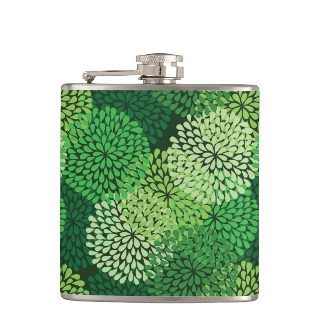 Cantil Teste padrão floral verde (Frente)