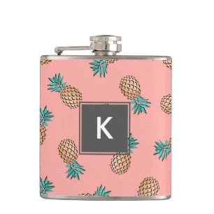 Cantil teste padrão tropical do abacaxi do ouro do falso