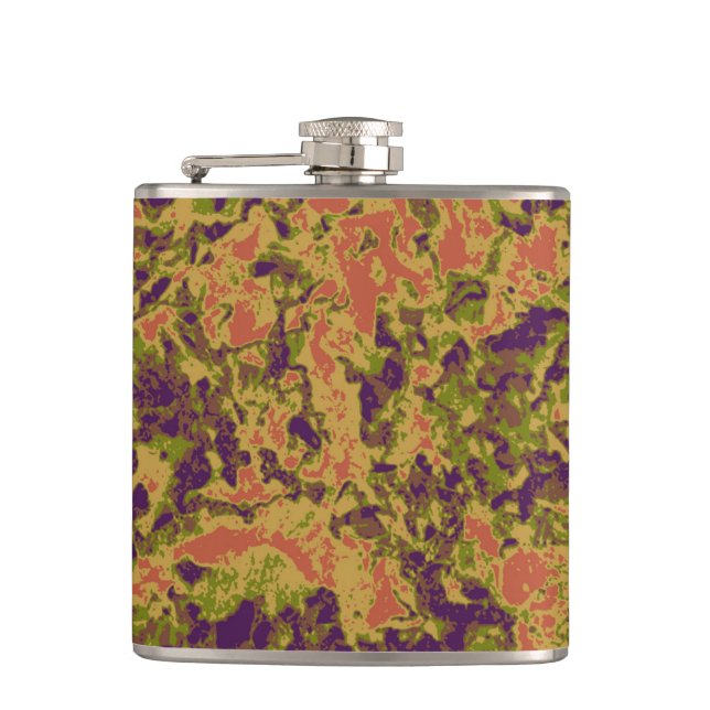 Cantil Teste padrão vibrante da camuflagem da flor (Frente)
