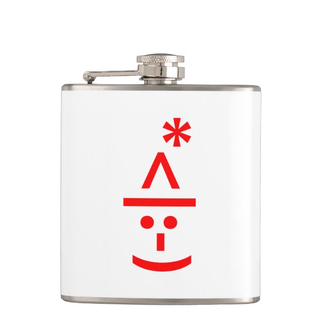 Cantil Texto do Elf Emoticon Xmas ASCII (Frente)