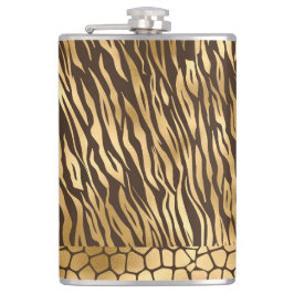 Cantil Tigre Dourado Elegante Girafa Chic Animal Bonito