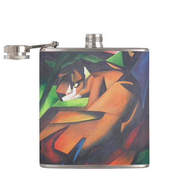 Cantil Tigre No Estilo De Arte Geométrica Franz Marc (Aberto)