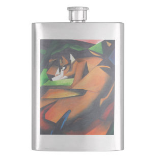 Cantil Tigre No Estilo De Arte Geométrica Franz Marc